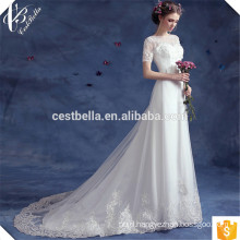 Factory Sell Cheap Mermaid Trumpet Wedding Dresses with Train Robe de Mariee Sirene TS583